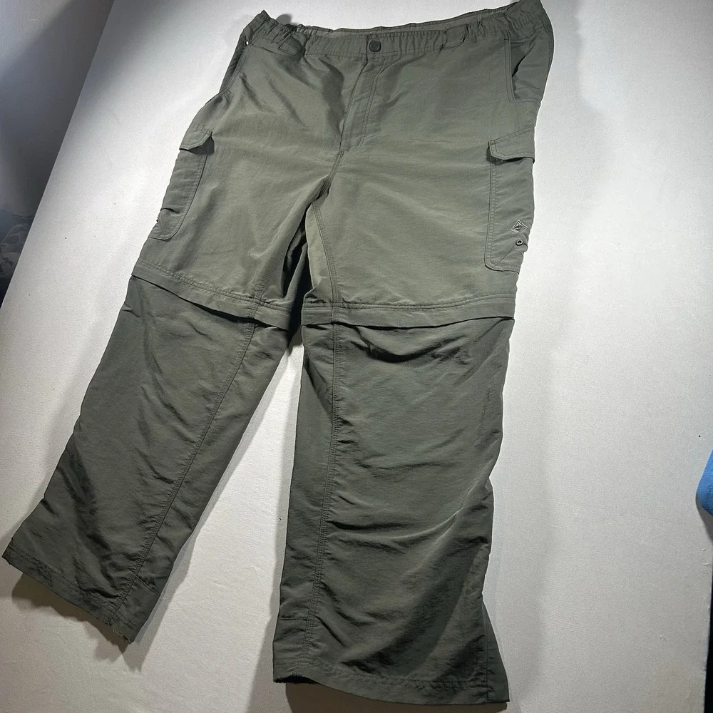 Venturing Uniform Switchbacks Convertible Pants Mens XL Olive Zip Off Cargo BSA